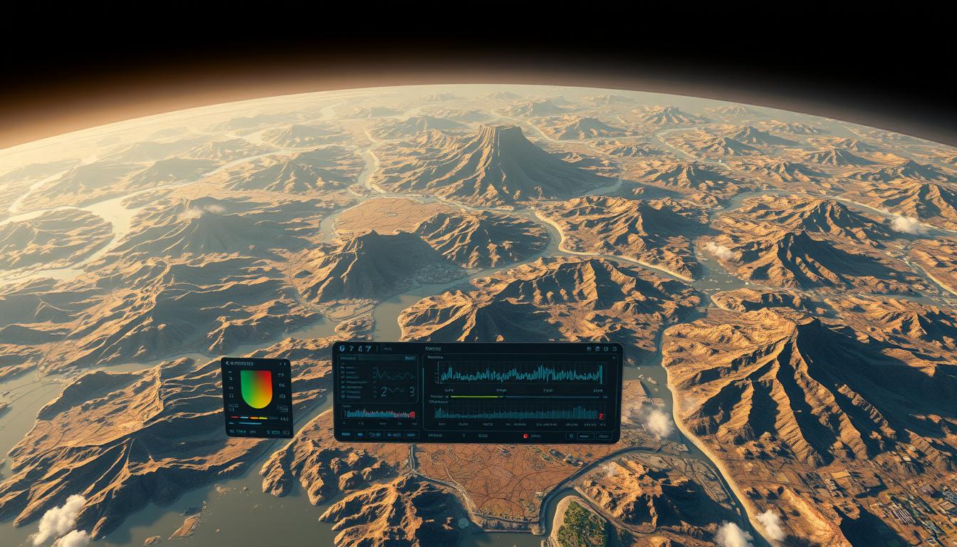 Auto-adjust graphics in very large procedural maps
