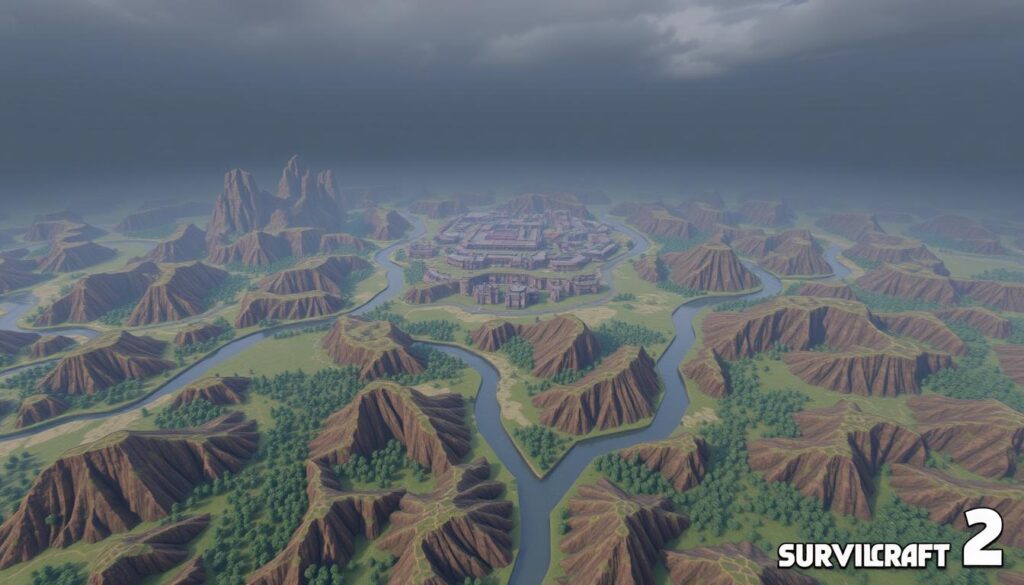 procedural maps in Survival Craft 2