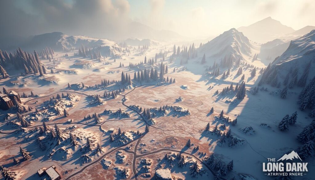procedural maps in The Long Dark