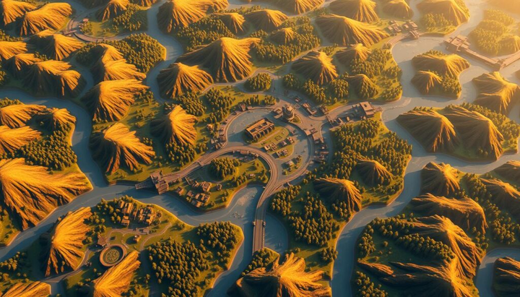 procedural maps in mobile gaming